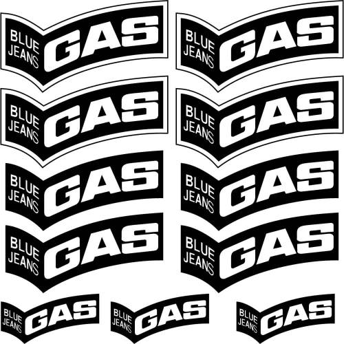 Sticker Master Gas Sponsor Set Etiket çıkartma oto motor araba - 0