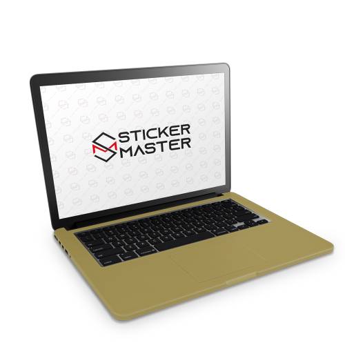 Sticker Master Gold Altın Koruma Full Kesimli Set (Logo Kesimli) Apple MacBook ile Uyumlu Pro Air 11 12 13 15 16 17 21 27 Inch Laptop Sticker MacBook Air - 1