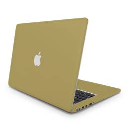 Sticker Master Gold Altın Koruma Full Kesimli Set (Logo Kesimli) Apple MacBook ile Uyumlu Pro Air 11 12 13 15 16 17 21 27 Inch Laptop Sticker MacBook Air