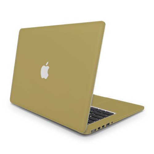 Sticker Master Gold Altın Koruma Full Kesimli Set (Logo Kesimli) Apple MacBook ile Uyumlu Pro Air 11 12 13 15 16 17 21 27 Inch Laptop Sticker MacBook Air - 0