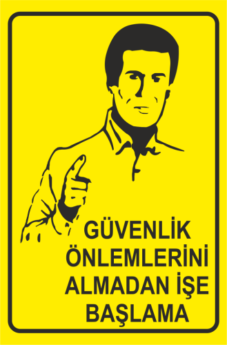 Sticker Master Güvenlik Önlemi Almadan İşe Başlama Sticker Etiket - 0