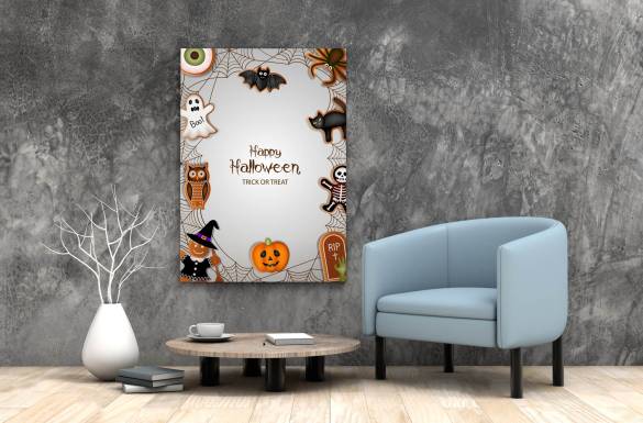 Sticker Master Halloween Trick Or Treat Decor Poster Wall Home Kitchen Coffe Bar Gothic Witch Sticker Decal Poster - 0