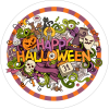 Sticker Master Happy Halloween Sticker 40 Adet 5 cm Etiket Yapışkanlı - Thumbnail (2)