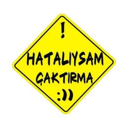 Sticker Master Hatalıysam Çaktırma Sticker etiket çıkartma oto mo