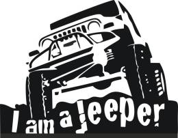 Sticker Master I Am Jeeper Sticker Etiket çıkartma oto motor