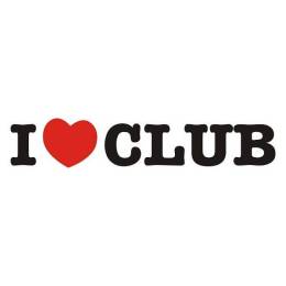 Sticker Master I Love Club Sticker Etiket çıkartma oto motor