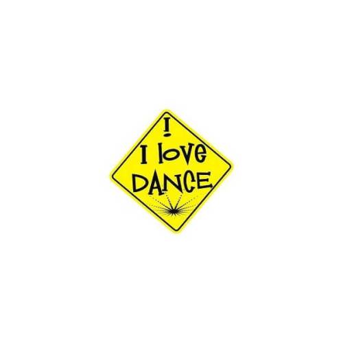 Sticker Master I Love Dance Sticker etiket çıkartma oto motor - 0