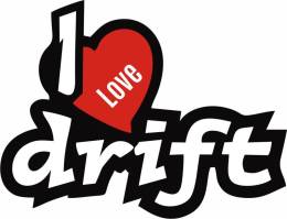 Sticker Master I love Drift Sticker etiket çıkartma motor araba