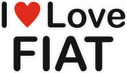 Sticker Master I Love My Fiat Etiket çıkartma oto motor araba