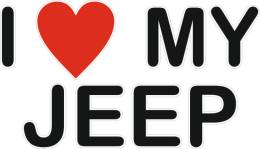 Sticker Master I Love My Jeep Etiket çıkartma oto motor araba