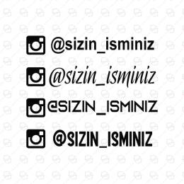 Sticker Master İnstagram Araba Oto Etiket Çıkartma Motor Pc