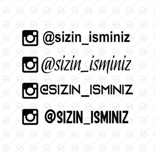 Sticker Master İnstagram Araba Oto Etiket Çıkartma Motor Pc - 0