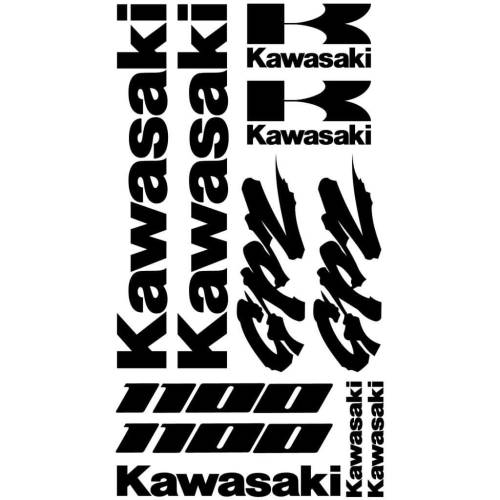 Sticker Master Kawasaki GPZ 1100 Etiket Set çıkartma oto motor - 0