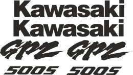 Sticker Master Kawasaki Gpz 500 Set etiket çıkartma oto motor