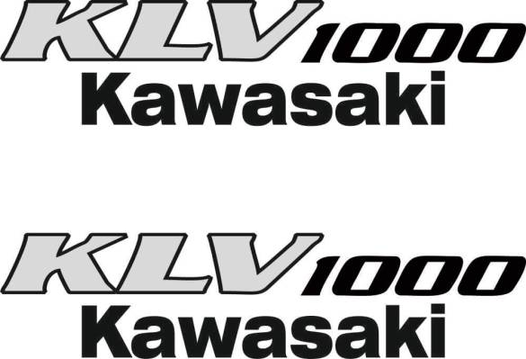 Sticker Master Kawasaki Klv 1000 Etiket çıkartma oto motor araba - 0