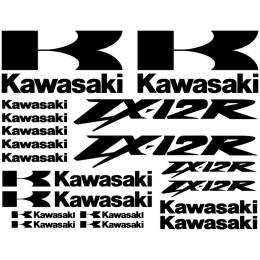 Sticker Master Kawasaki ZX-12r Etiket Set çıkartma oto motor