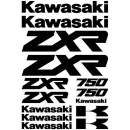 Sticker Master Kawasaki Zxr 750 Set etiket çıkartma oto motor