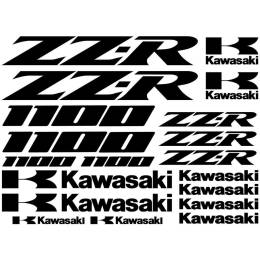 Sticker Master Kawasaki Zz-r 1100 Set etiket çıkartma oto motor