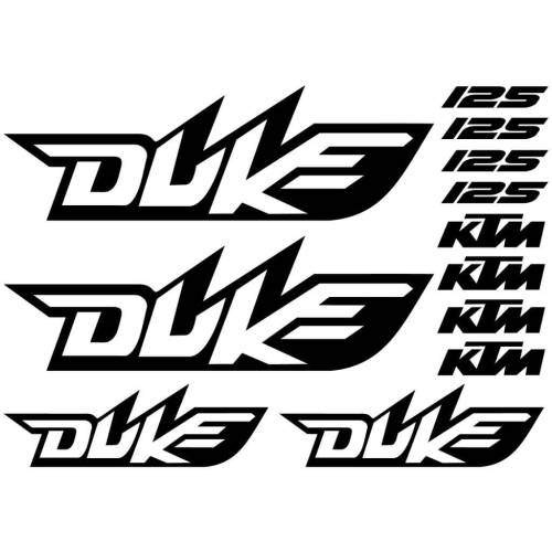 Sticker Master Ktm 125 Duke Etiket çıkartma oto motor araba - 0