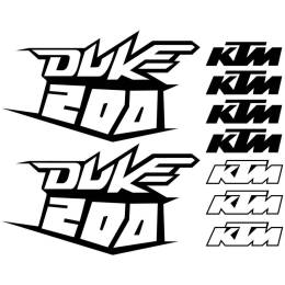 Sticker Master Ktm 200 Duke Sticker Set 3 etiket çıkartma motor