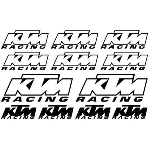 Sticker Master Ktm Racing Sponsor Set etiket çıkartma oto motor - 0