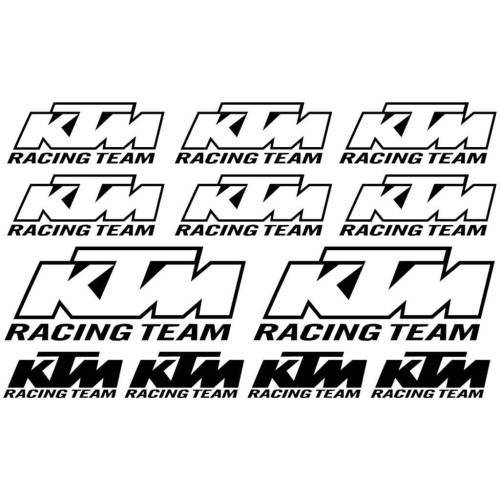 Sticker Master Ktm Racing Sponsor Team Sticker Set 1 çıkartma oto - 0