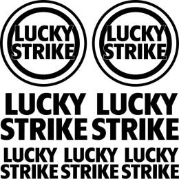 Sticker Master Lucky Strike Sponsor Set Etiket çıkartma oto motor