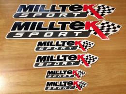 Sticker Master Milltek Sport Etiket çıkartma oto motor araba