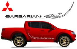 Sticker Master Mitsubishi L200 Barbarian Sticker Set çıkartma oto