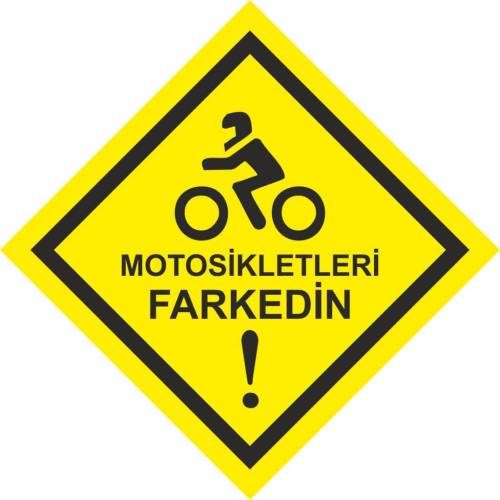 Sticker Master Motosikletlileri Farkedin Sticker etiket çıkartma - 0