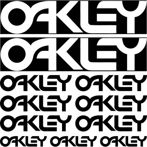 Sticker Master Oakley Sponsor Set Sticker 2 etiket çıkartma motor - 0