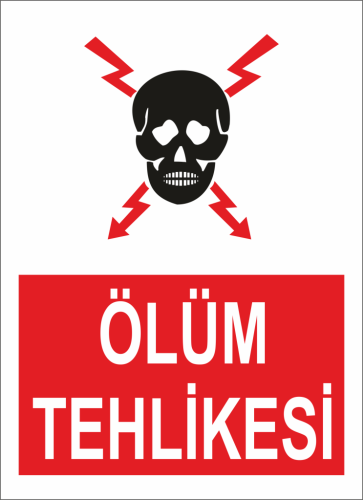 Sticker Master Ölüm Tehlikesi Levhası Sticker Etiket çıkartma oto - 0