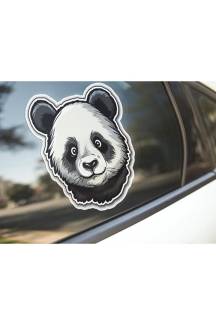 Sticker Master Panda Motorsiklet, Kask,Laptop Ve Araç Sticker Çıkartma Etiket 14x15 Cm