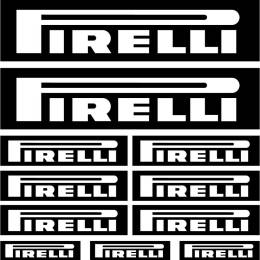 Sticker Master Pirelli Sponsor Set 2 etiket çıkartma oto motor