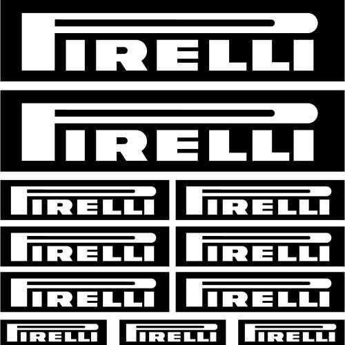 Sticker Master Pirelli Sponsor Set 2 etiket çıkartma oto motor - 0