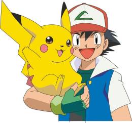 Sticker Master Pokemon Ash And Picachu Hug etiket çıkartma