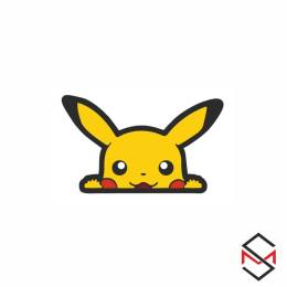 Sticker Master Pokemon Pikachu Motorsiklet Laptop Kask Araba Sticker Etiket Pc 14x9 Cm