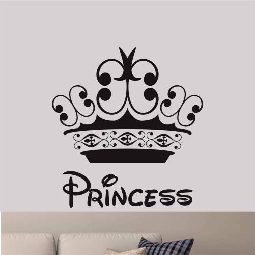 Sticker Master Princess Duvar Bebek Çocuk Odası Çıkarma Etiket - 0