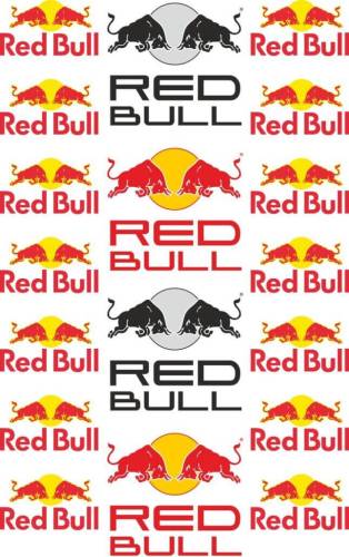 Sticker Master Red Bull Sticker Set etiket çıkartma motor araba - 0