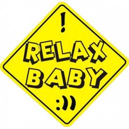 Sticker Master Relax Baby Sticker etiket çıkartma oto motor