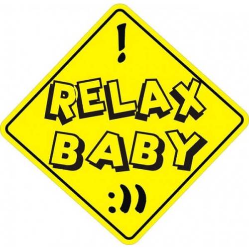 Sticker Master Relax Baby Sticker etiket çıkartma oto motor - 0