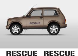 Sticker Master Rescue Jeep Sticker Etiket çıkartma oto motor