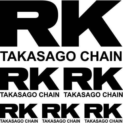 Sticker Master Rk Takasago Chain Sponsor Set Etiket çıkartma - 0