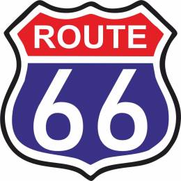 Sticker Master Route 66 Sticker Etiket çıkartma oto motor araba