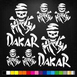 Sticker Master Skull Dakar Sticker Set Etiket çıkartma oto motor