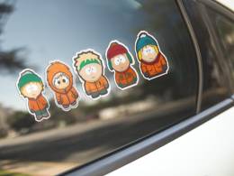 Sticker Master South Park Motorsiklet, Kask,Laptop Ve Araç Sticker Çıkartma 20x6 Cm