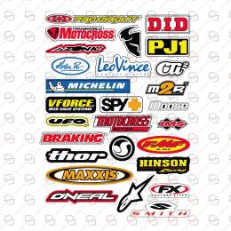 Sticker Master Sponsor Set 11 Araba Oto Etiket Çıkartma Motor Pc