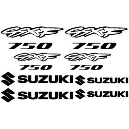 Sticker Master Suzuki GsxF 750 Set 1 etiket çıkartma oto motor