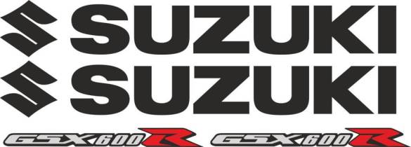 Sticker Master Suzuki Gsxr 600 Etiket Set çıkartma oto motor - 0