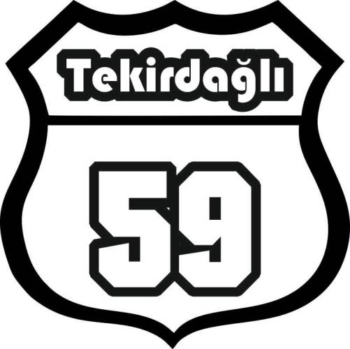 Sticker Master Tekirdağlı 59 Sticker Etiket Çıkartma Oto Motor Pc - 0